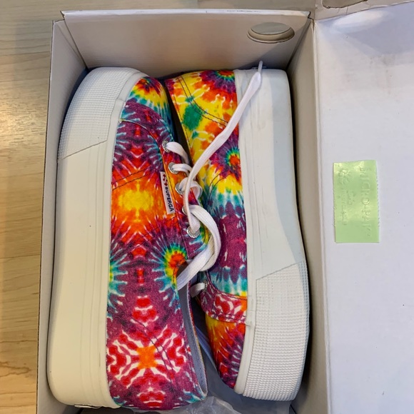 🔥🔥Superga Fabric Tie Dye Platform Sneakers - Picture 4 of 8